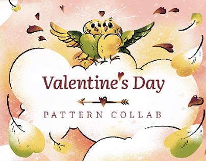 Valentine's Day Pattern Collab. Couple Pajama Prints