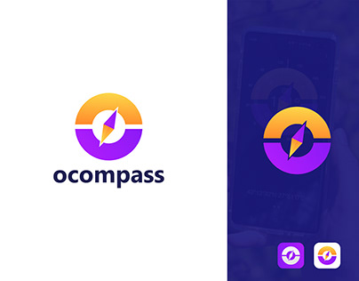 Modern Compass Logo Design-O Letter Logo-C Letter Logo