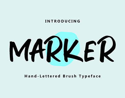 Project thumbnail - Marker Brush Font