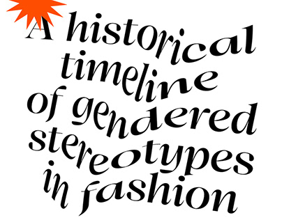 Historical timeline of gendered stereotypes in fashion