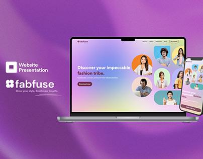 Fabfuse - Website Presentation (Fashion Marketing Page)