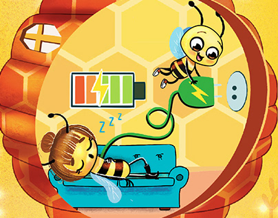 Honeybees recharge mommybee