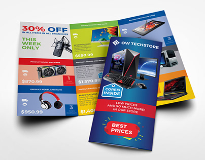 Computers and Electronics Products Catalog Brochure