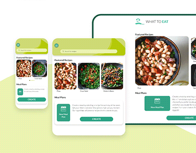 Recipe & Meal Planner Responsive Website UI & UX Design