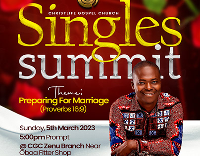 singles summit flyer design