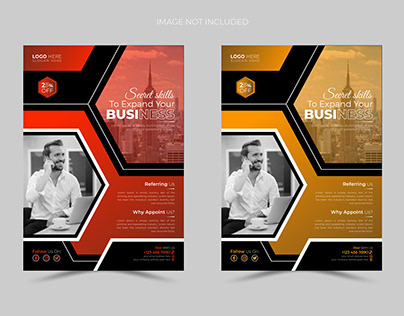 Luxury corporate flyer or brochure cover design