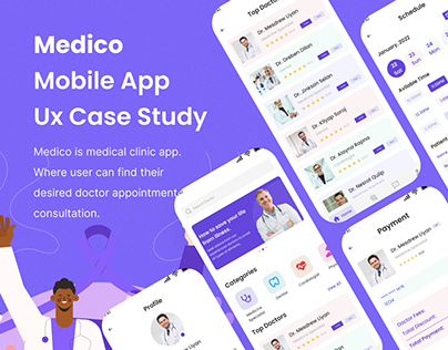 Doctor & Medical Health care App - Ux Case Study