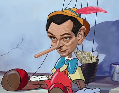 PuppetTED - Ted Cruz - Digital Caricature Painting
