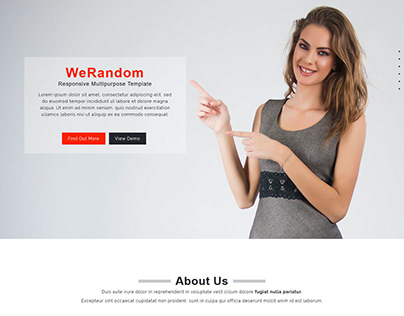 WeRandom – Free Multipurpose HTML5 Web Template