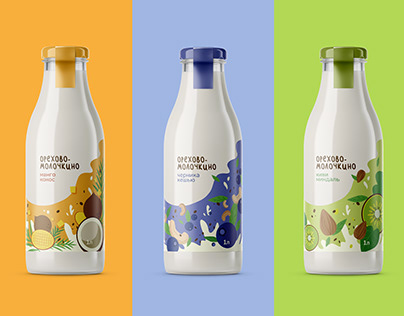 Дизайн упаковки растительных йогуртов | Package design