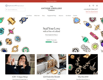 Antique Jewellery eCommerce website