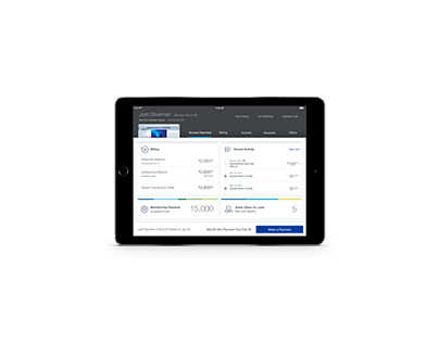 Amex Mobile on Tablet