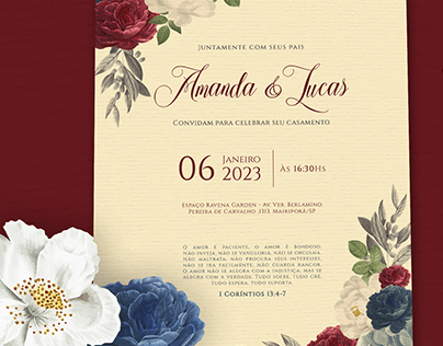 Convite de Casamento | Amanda & Lucas