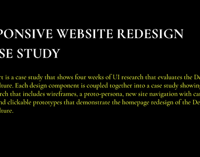 Responsive Website Redesign