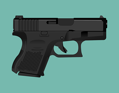 Gun Glock 26 Gen5 9mm vector