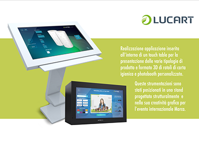 Lucart - Grafica stand e tavoli interattivi
