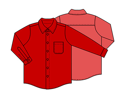 Clothes technical drawings