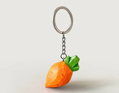 Carrot keychain