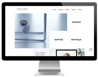 Tailors Group's website front-end programming