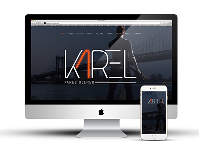 Karel Ullner: Musician Website & Logo