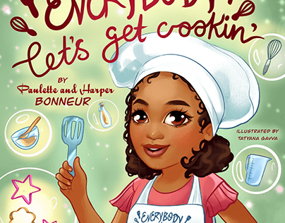 Childrens book About Cooking. Illustrations