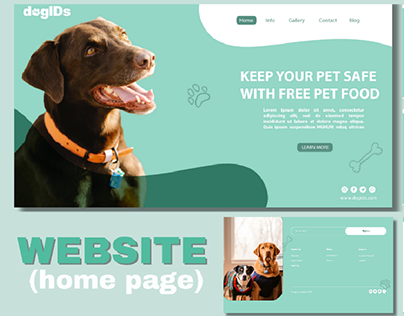 Dog Website (home page)