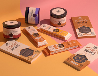 Дизайн упаковки для шоколада и мёда