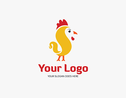 Free Chicken Logo Design PSD