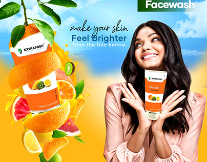 Poster Of Vitamin c Facewash.