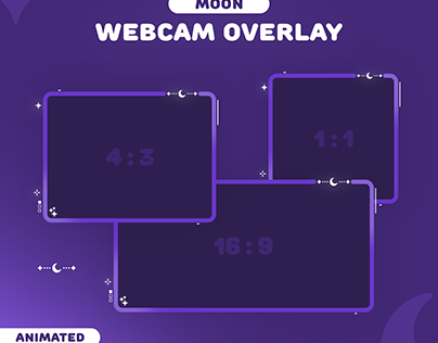 Moon Webcam Overlay Purple