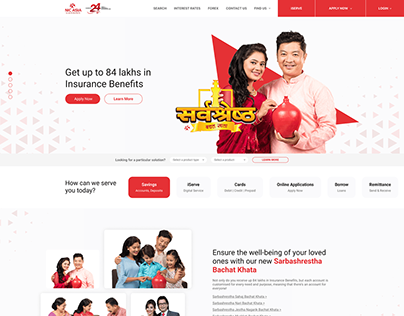 NIC Asia - Website Redesign Concept