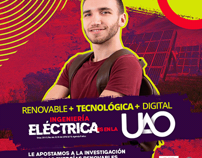 Campaña poster Ingeniería Eléctrica - UAO