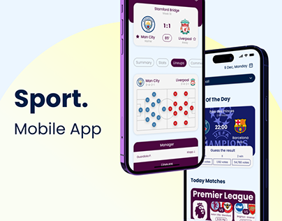 SPORT. / Concept mobile app for sport fans