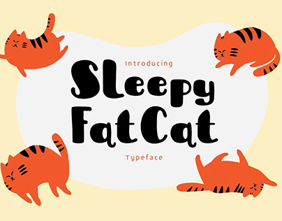 Sleepy Fat Cat Typeface