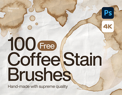 Free Coffee Stain Photoshop Brushes