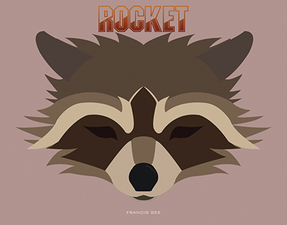 Rocket Raccoon Vector Art
