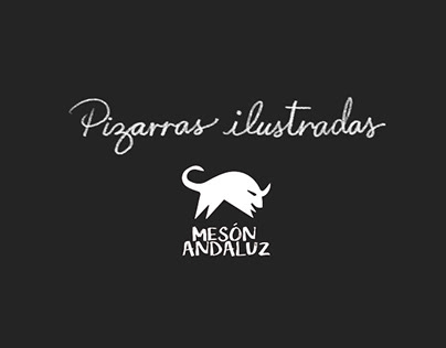 Pizarras Ilustradas para Mesón Andaluz