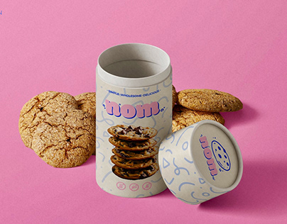 Logo and packaging for a cookie brand