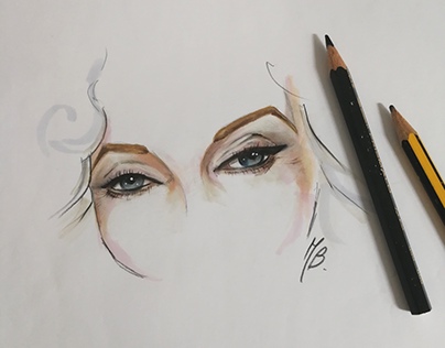 illustrations: The eyes are the mirror of the soul