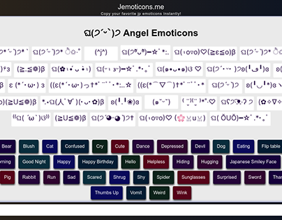Angel Japanese Emoticons