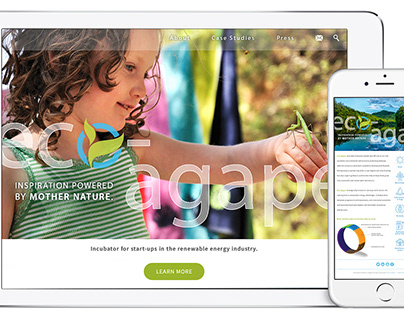 Eco-Agape Web + Tablet + Mobile Design