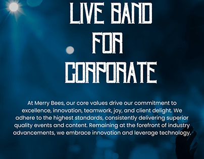 Corporate Live Band Entertainment for your business