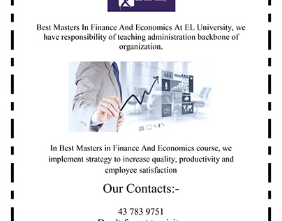 Best Masters In Finance And Economics