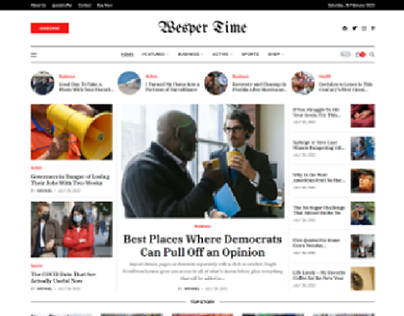 Newspaper Wordpress Website Developed