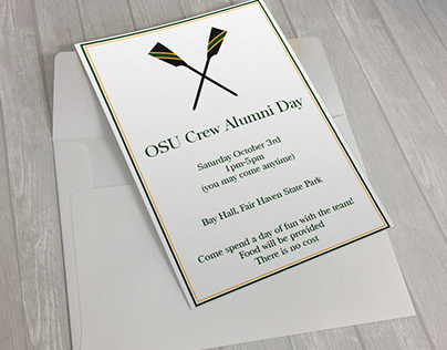 OSU Crew Alumni Day Invitations