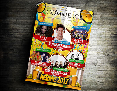 Poster Kermis 2017 du commerce