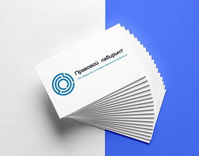 A business card for a law firm