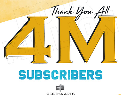 4Million Subscribers For Geetha Arts