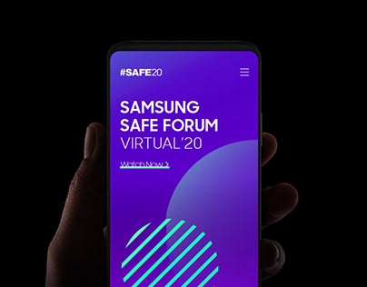 Samsung SAFE Forum Event Identity Branding
