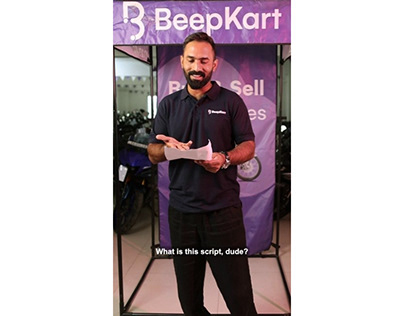 Collaboration With Dinesh Karthik For BeepKart